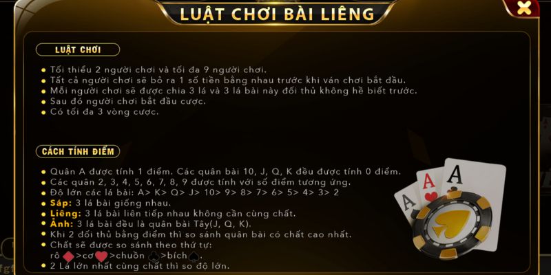 Luật Chơi Bài Liêng