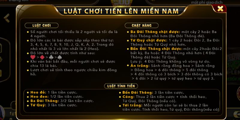 Luật Chơi Bài Tiến Lên