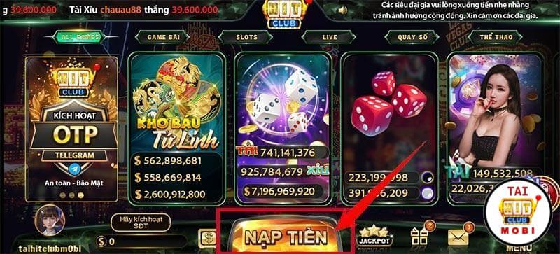 Hội viên chú ý các vấn đề liên quan đến giao dịch nạp tiền Hitclub